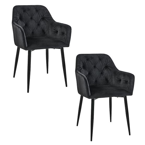2x CHAIR SJ.030 - BLACK