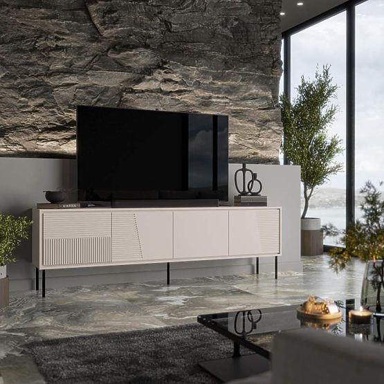 ABI TV Stand Cashmere Matte/Cashmere Matte