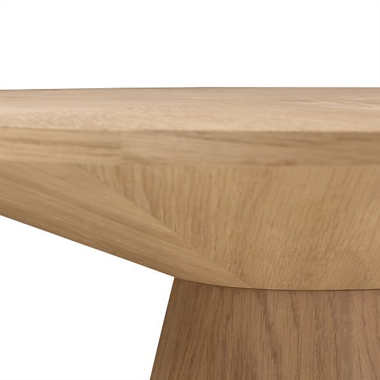 Abisko Side Table, 60 cm, Round, Natural Oak Veneer