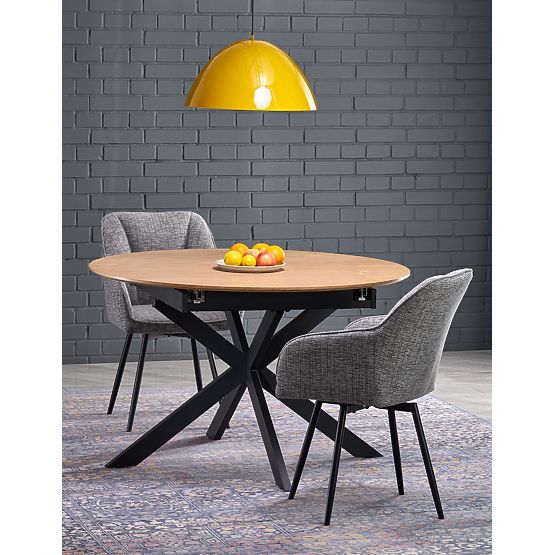 ACORD Extendable Table, Natural/Black (2p=1pc)