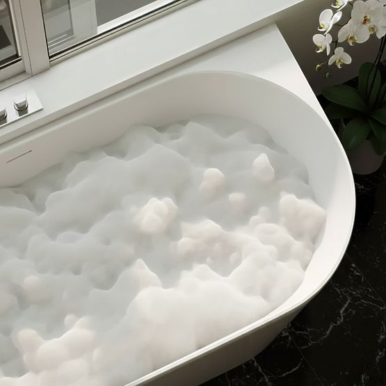 Acrylic Corner Bathtub BELLANTO SLIM 170 Left