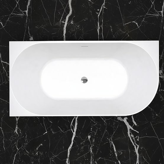 Acrylic Corner Bathtub BELLANTO SLIM 170 Left