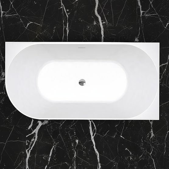 Acrylic Corner Bathtub BELLANTO SLIM 170 Right