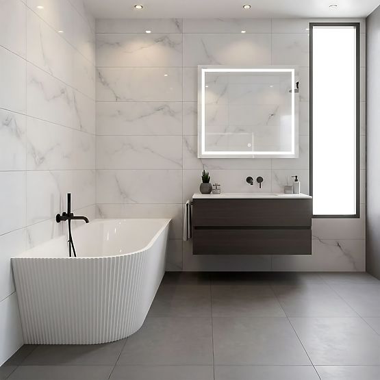 Acrylic Corner Bathtub WENUS RIGHT 170