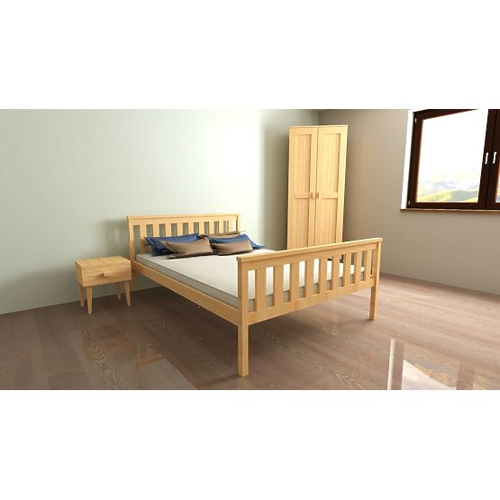 Aga wooden bed 200 x 90 cm - pine