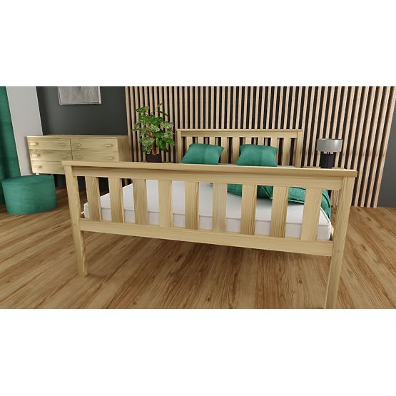 Aga wooden bed 200 x 90 cm - pine