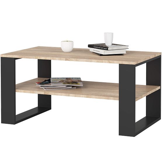 ALEX COFFEE TABLE OAK SONOMA / BLACK