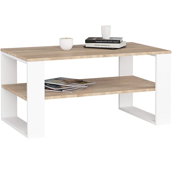 ALEX COFFEE TABLE OAK SONOMA / WHITE