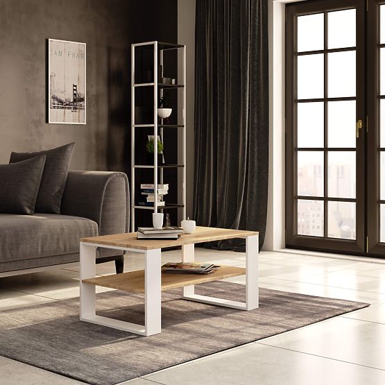 ALEX COFFEE TABLE OAK SONOMA / WHITE