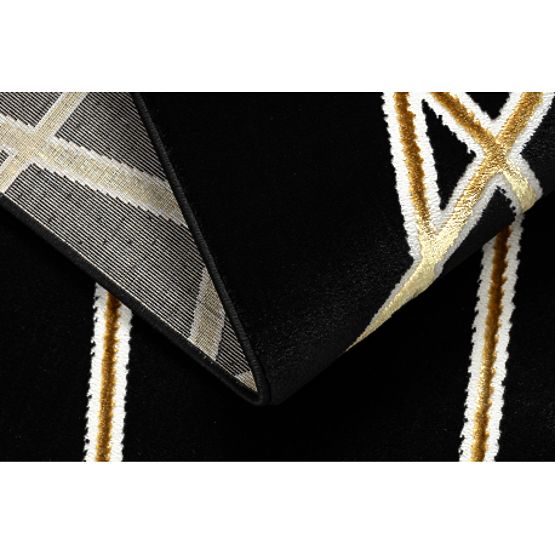 ALLURE 1964 Geometric Rug - Structural, Stylish, Glamour Black/Gold
