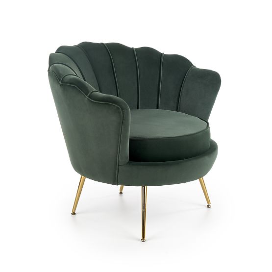 AMORINITO Relaxation Chair Dark Green / Gold