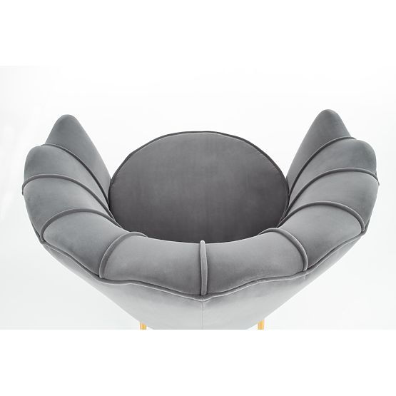 AMORINITO Relaxation Chair Gray/Gold