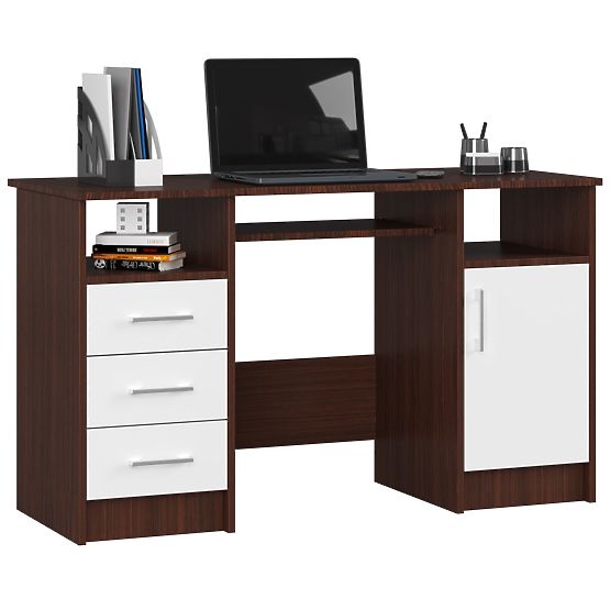 ANA DESK WENGE / WHITE