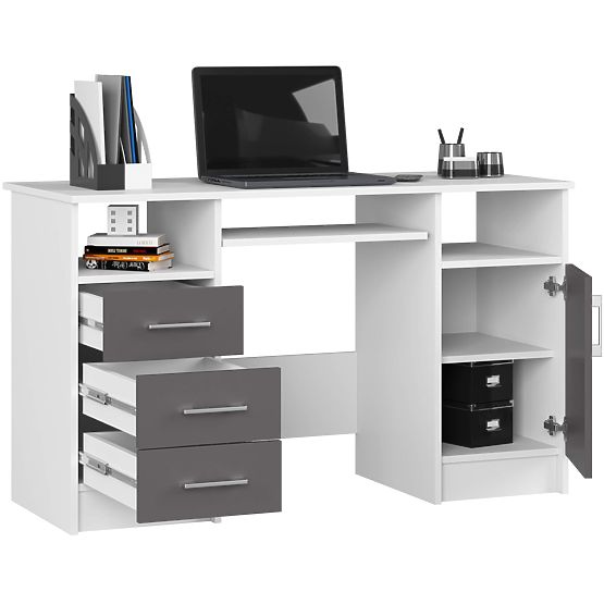 ANA PK DESK WHITE / GRAY