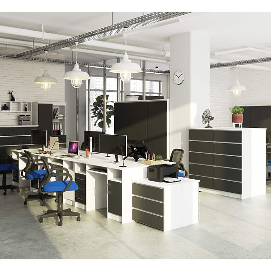 ANA PK DESK WHITE / GRAY