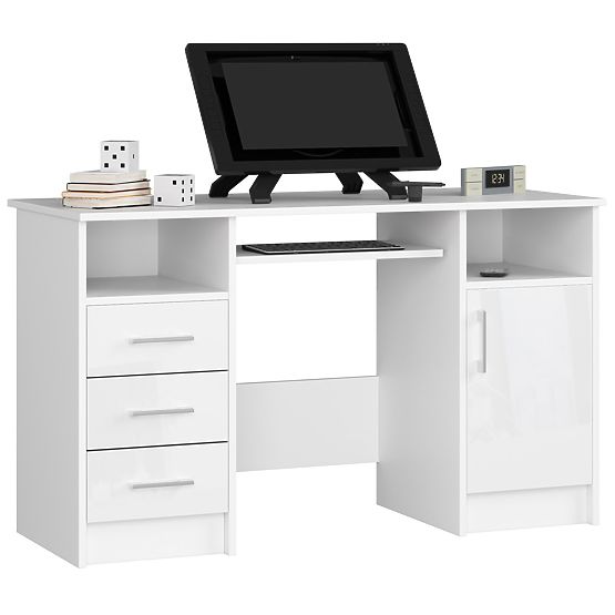ANA PK WHITE / WHITE GLOSS DESK