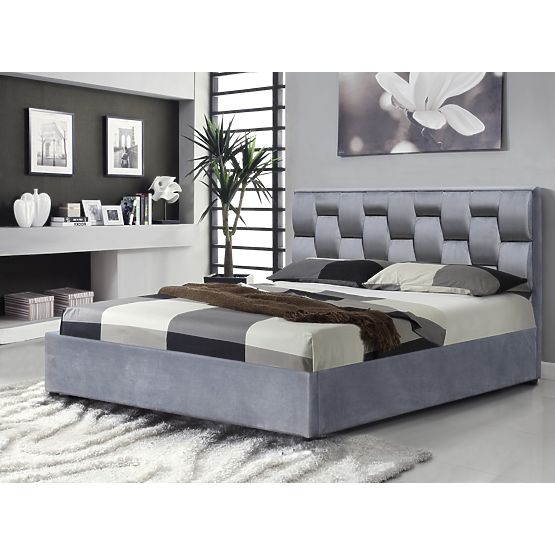 ANNABEL 160 Bed with Storage Space Grey (3p=1pcs)