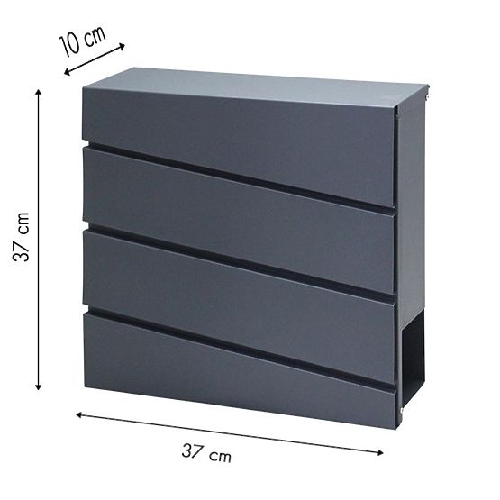 Anthracite Mailbox