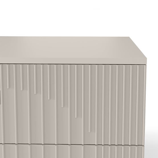 Arcano 80 cm Under-Sink Cabinet, Grooved, Cashmere