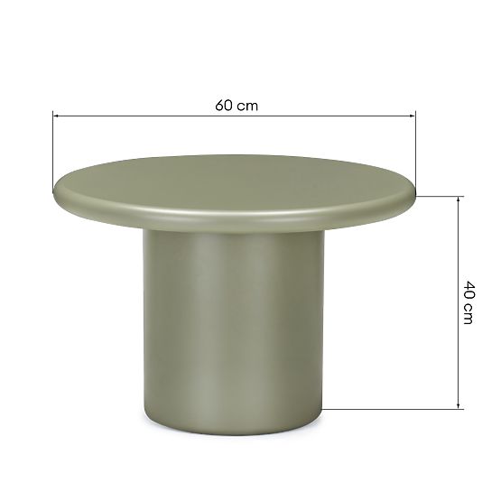 Arce Coffee Table 60 cm, Olive, Matte