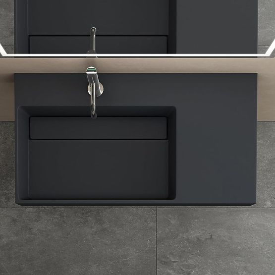 Archi 90 CM Matte Gray Composite Sink