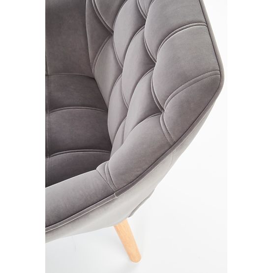 Armchair ROMEO - gray / natural