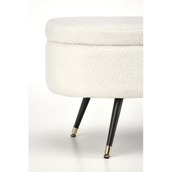 AVEIRO bench with storage, cream (1p=1pc)