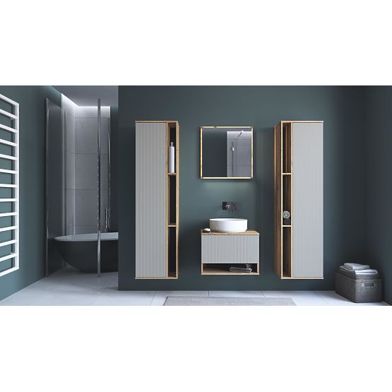 AVIOLA Mirror 60 cm + LED Artisan Oak (1p=1pc)