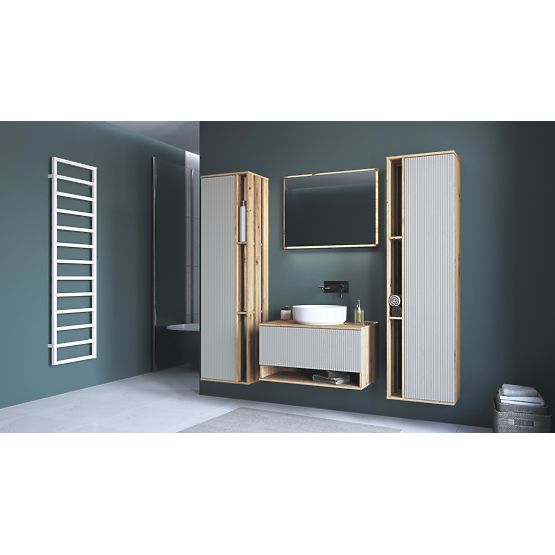 AVIOLA Mirror 80 cm + LED Artisan Oak (1p=1pc)