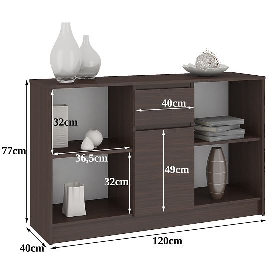 B-17 CLP WENGE CHEST OF DRAWERS