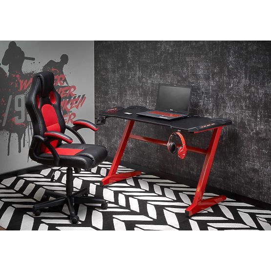 B49 Black/Red Desk (1p=1pc)