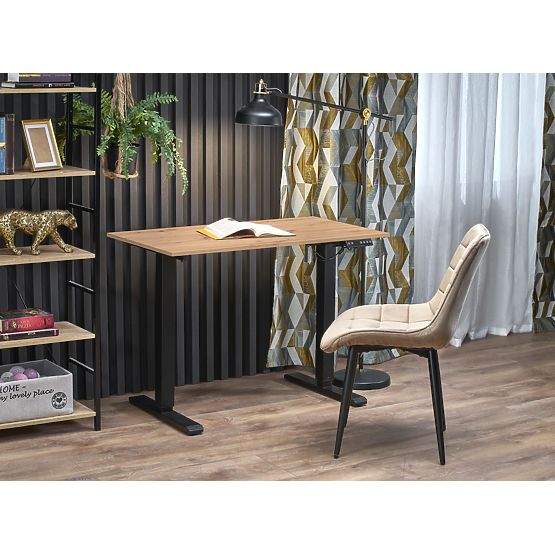 B53 Desk with Height Adjustment Function, Artisan Oak / Black (2p=1pcs)