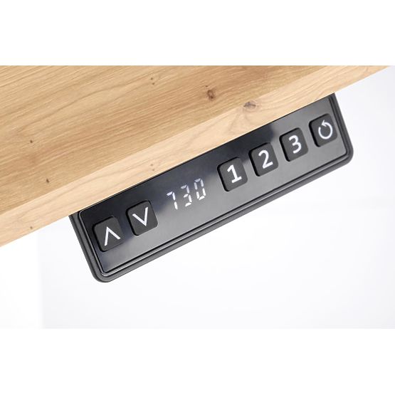 B53 Desk with Height Adjustment Function, Artisan Oak / Black (2p=1pcs)