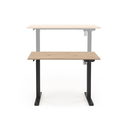 B53 Desk with Height Adjustment Function, Artisan Oak / Black (2p=1pcs)