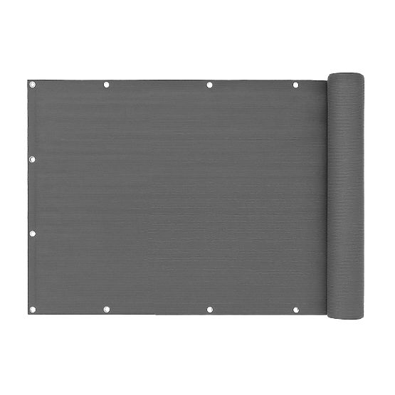 Balcony Screen with Fittings 150x500 cm Shading Net + Installation Elements Grey MultiGarden