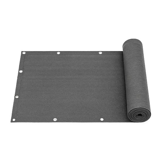 Balcony Screen with Hardware 100x500 cm Shading Net + Installation Elements Grey MultiGarden