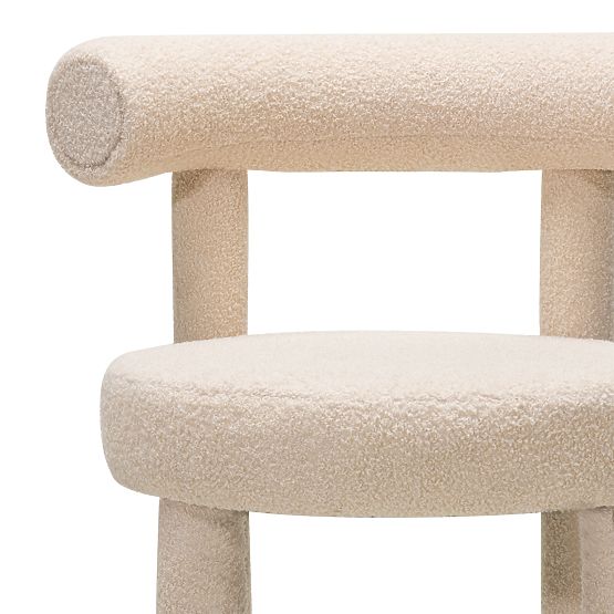 Bar Stool Pedro 2.0, Beige, Boucle