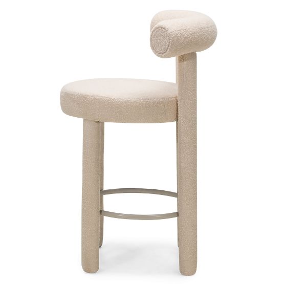 Bar Stool Pedro 2.0, Beige, Boucle
