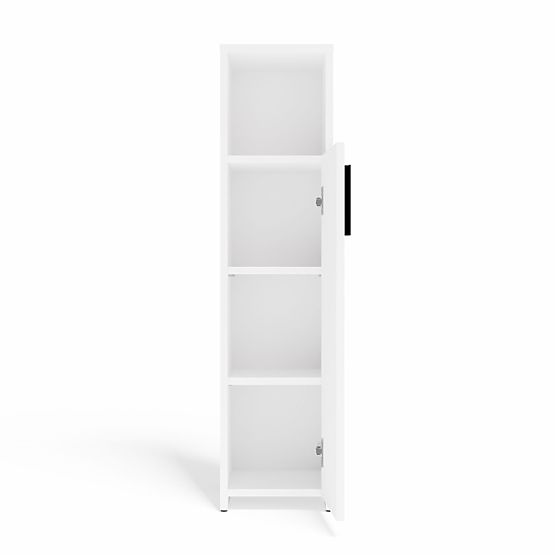 Bathroom Cabinet ALVO 1D WHITE 4 Shelves 1 Door Bathroom Cabinet