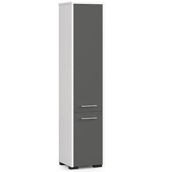 BATHROOM CABINET FIN COLUMN 30 2D 140cm WHITE / GRAY