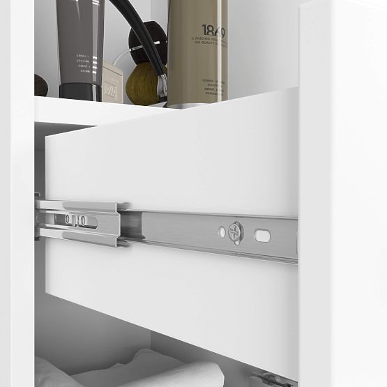 BATHROOM CABINET FIN COLUMN 30 2D 1SZ 1W 140cm PK WHITE