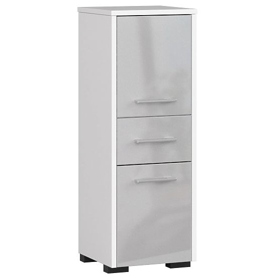 BATHROOM CABINET FIN COLUMN 30 2D 1SZ 85cm METALLIC GLOSS