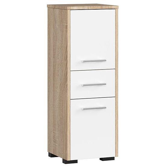 BATHROOM CABINET FIN COLUMN 30 2D 1SZ 85cm PK OAK SONOMA / WHITE