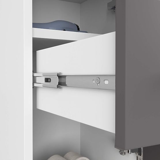 BATHROOM CABINET FIN COLUMN 30 2D 1SZ 85cm PK WHITE / GRAY