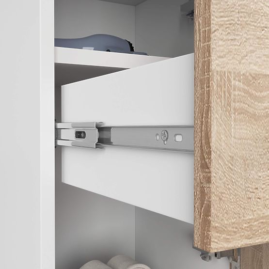 BATHROOM CABINET FIN COLUMN 30 2D 1SZ 85cm PK WHITE / SONOMA