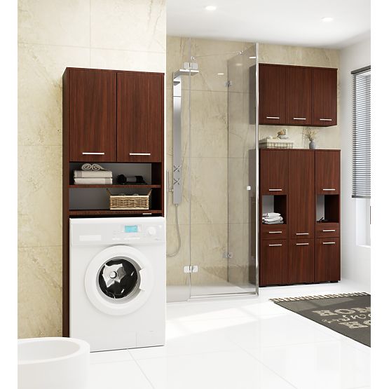 BATHROOM CABINET FIN COLUMN 30 2D 1SZ 85cm WENGE