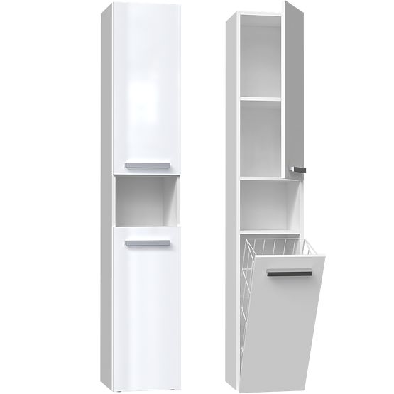 Bathroom Cabinet Nel III WHITE GLOSS
