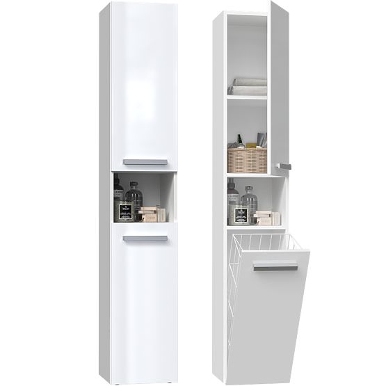 Bathroom Cabinet Nel III WHITE GLOSS