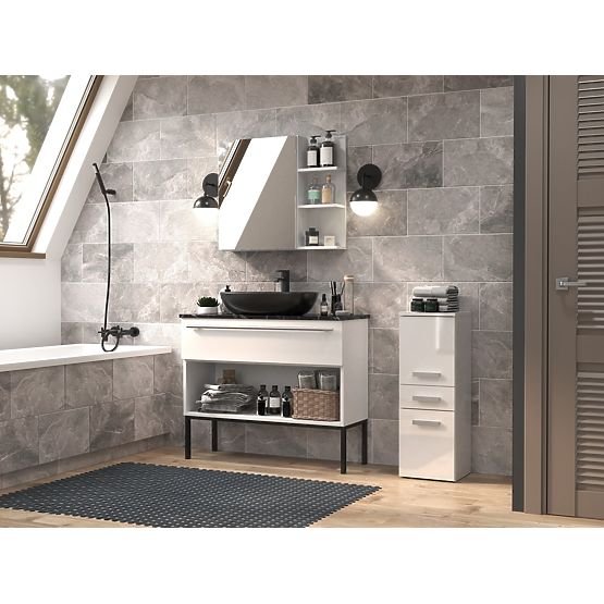 Bathroom Cabinet Nel V DDS WHITE GLOSS