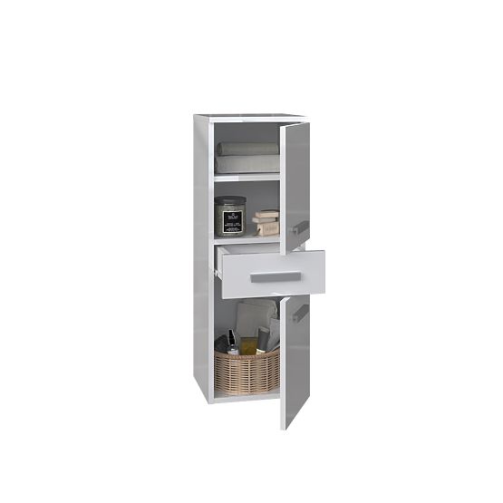 Bathroom Cabinet Nel V DDS WHITE GLOSS